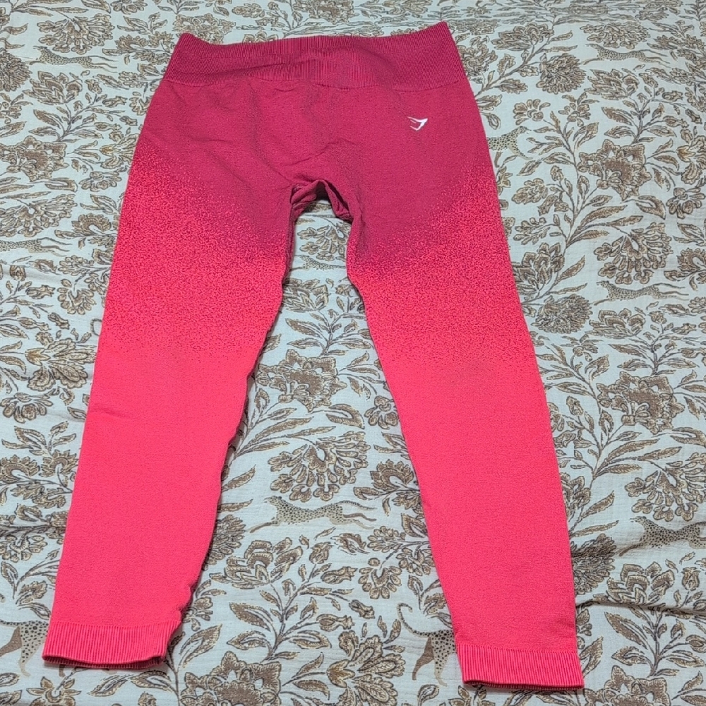 Gymshark Vibrant Pink Ombre Leggings